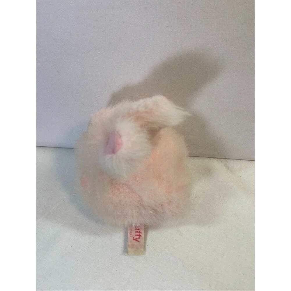 RUSS FLUFFY ROUND PINK BUNNY 6